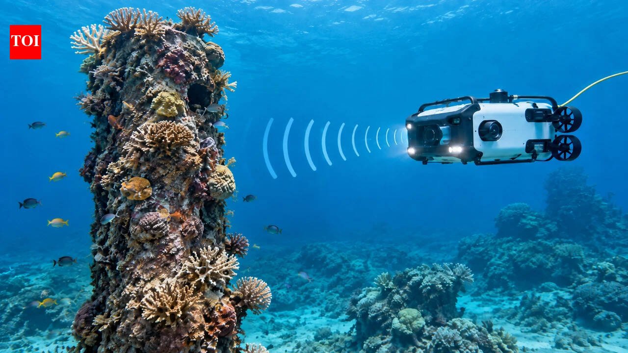 In 2026, a US reef robot found one coral pillar hiding nearly 25 times more fish and followed reef sounds from 80 meters away |