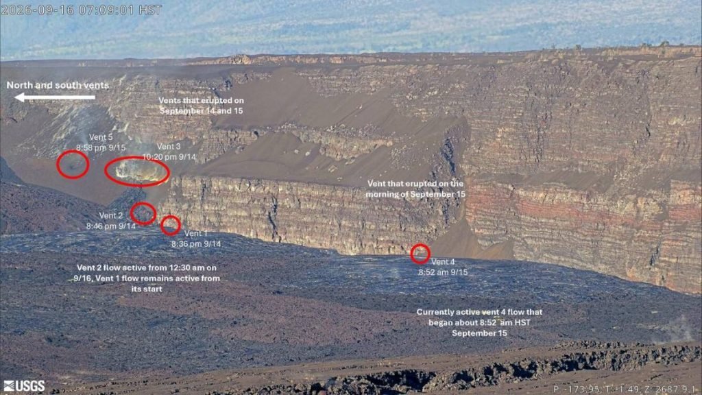 Update: All five new vents stagnated last night, postponing Episode 55 of the Halemaʻumaʻu eruption : Big Island Now