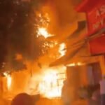 Massive fire engulfs Shiv Market near Jammu Railway Station, 35-40 shops gutted | India News