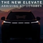 First glimpse of Honda Elevate Facelift revealed! Entry will open on 6th October, booking starts