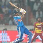 Why is Nitish Kumar Reddy not playing for India against West Indies in 5th T20I?